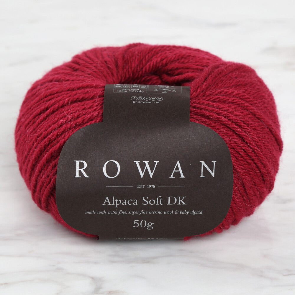 Rowan Alpaca Soft DK 50gr Vişne Çürüğü El Örgü İpi - 00206